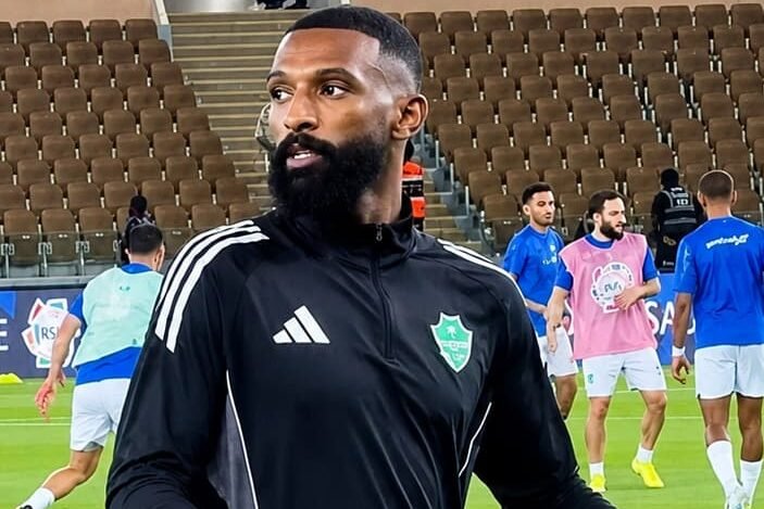 Firas Al Buraikan at their FIFA training session