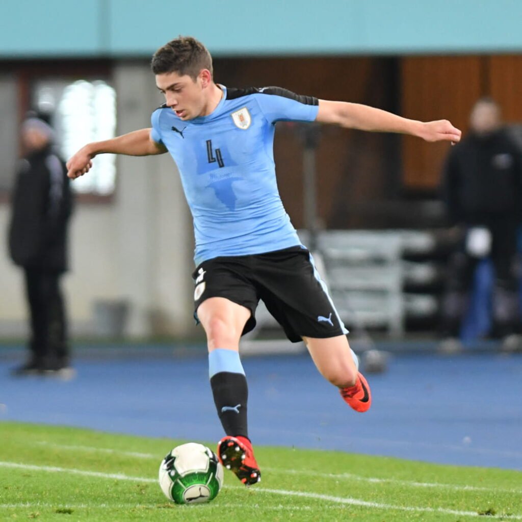 Federico Valverde in Uruguay colors