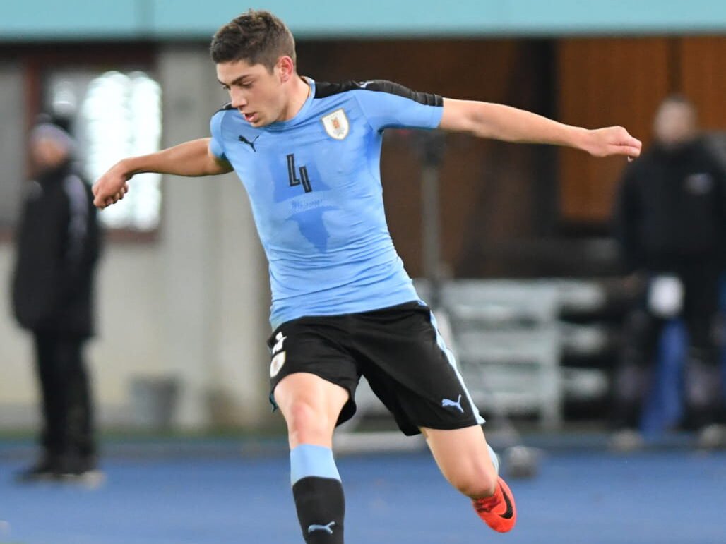 Federico Valverde in Uruguay colors