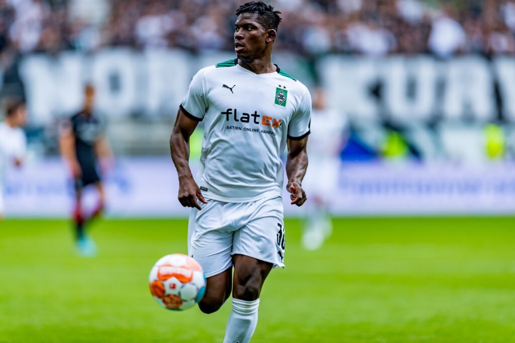 Breel Embolo playing for Switzerland national team