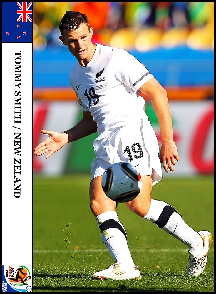 Tommy Smith representing New Zealand at FIFA World Cup 2026