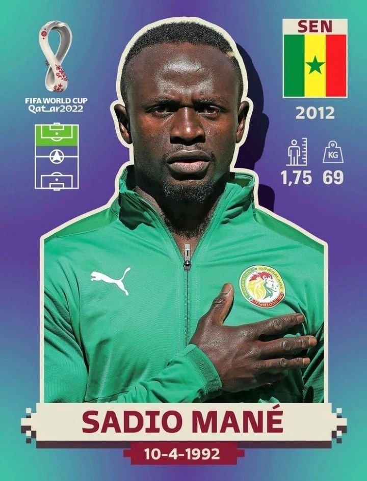 Sadio Mané representing Senegal at the 2026 FIFA World Cup