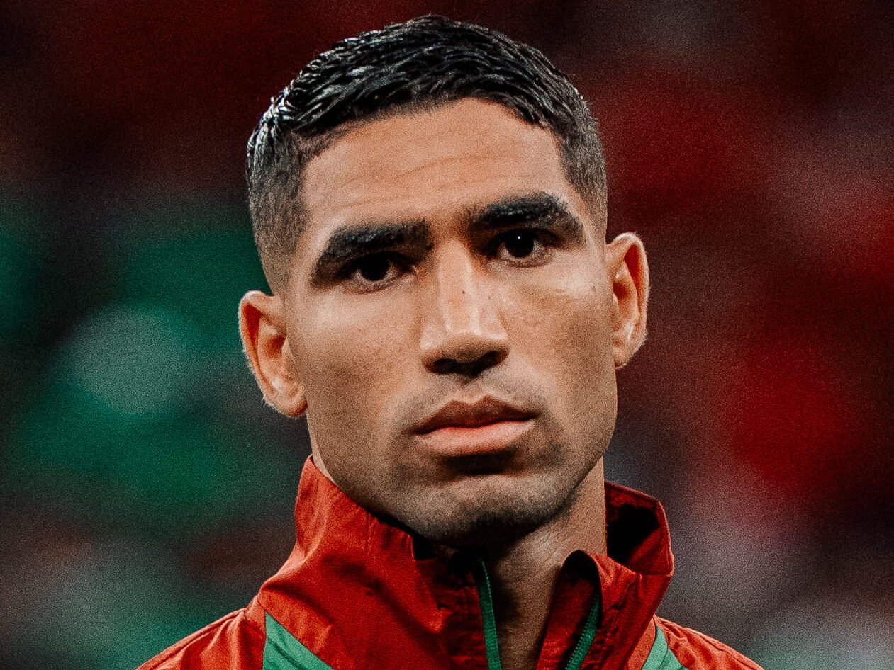 Achraf Hakimi in Morocco colors