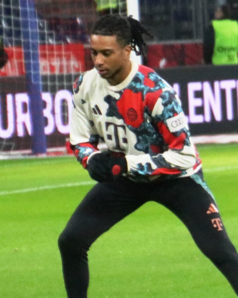michael olise at his practice  session.