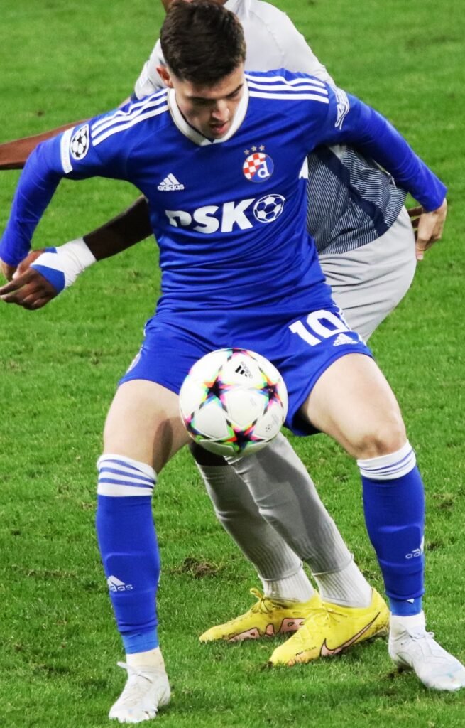 Martin Baturina in action for Croatia.