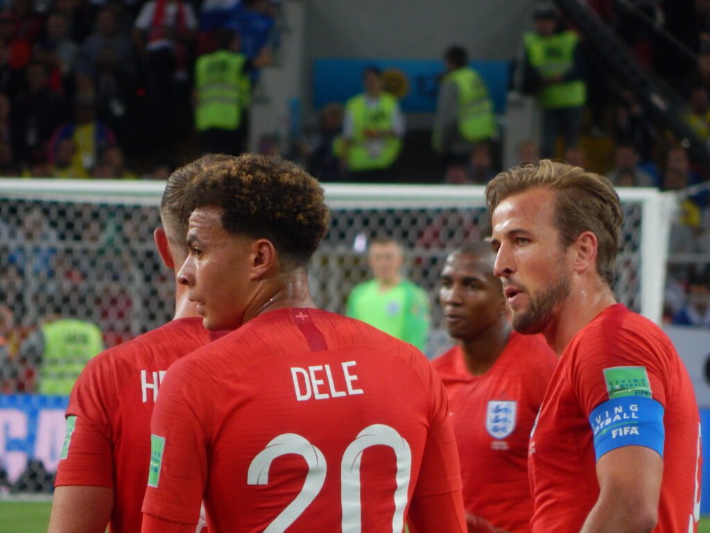 Harry Kane in action for England