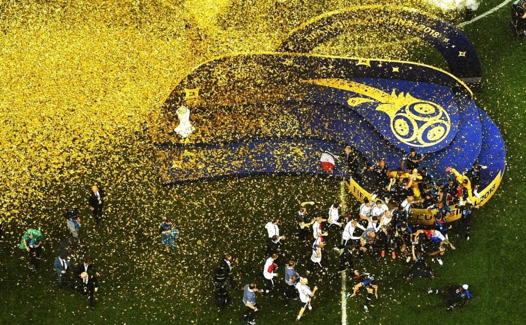 France World Cup History- Celebration at 2018 FIFA World Cup.