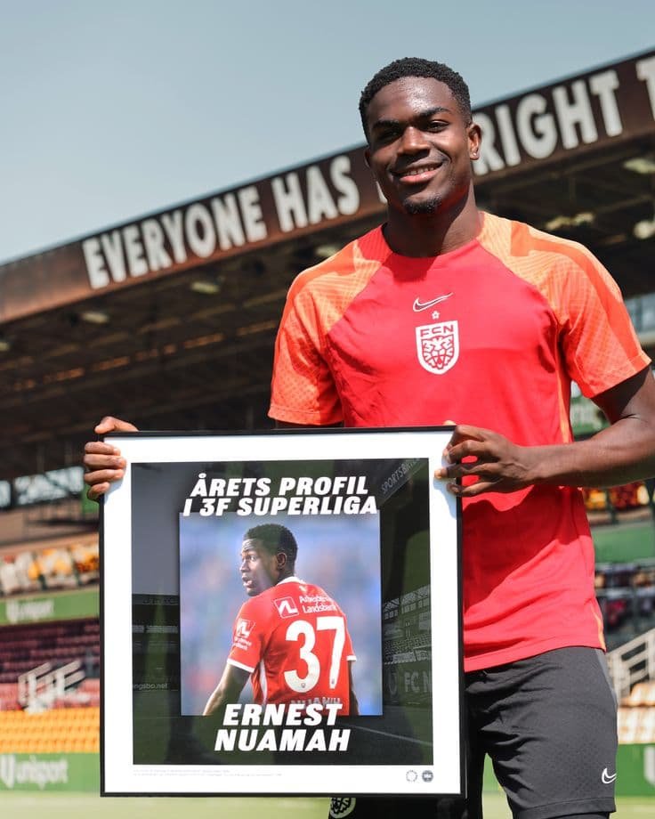 Ernest Nuamah the Lyon winger returning from a year-long ACL injury