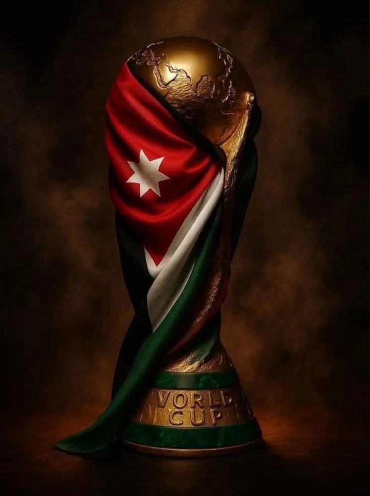 Jordan national football team celebrating historic FIFA World Cup qualification.