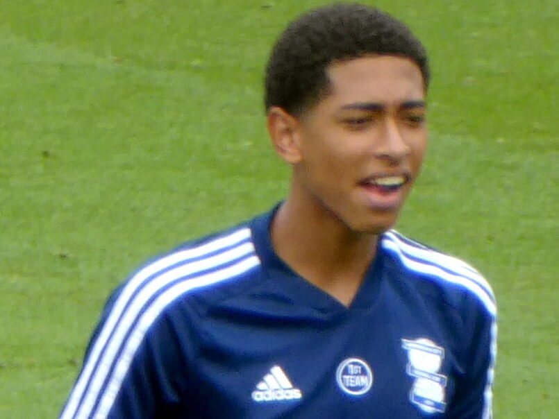 Jude Bellingham leading England during an international match