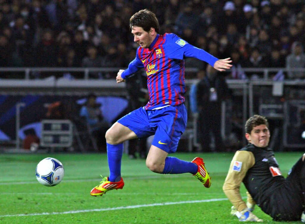 Lionel Messi during a football match