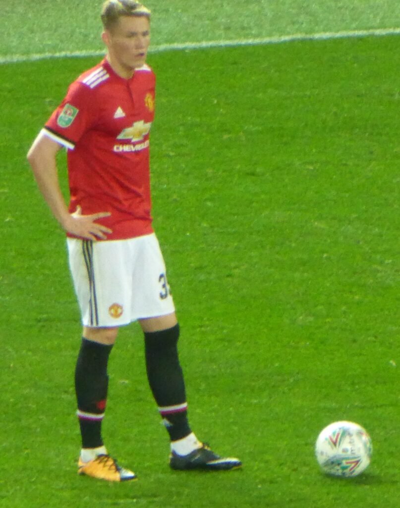 Scott McTominay celebrating a goal for Scotland