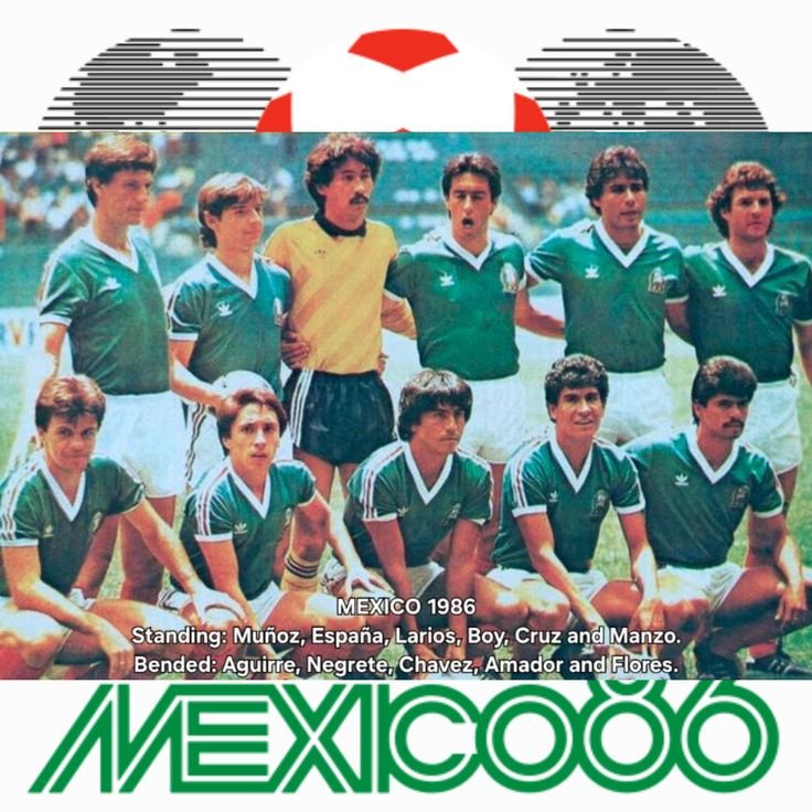 Mexico national football team celebrating during a FIFA World Cup match.