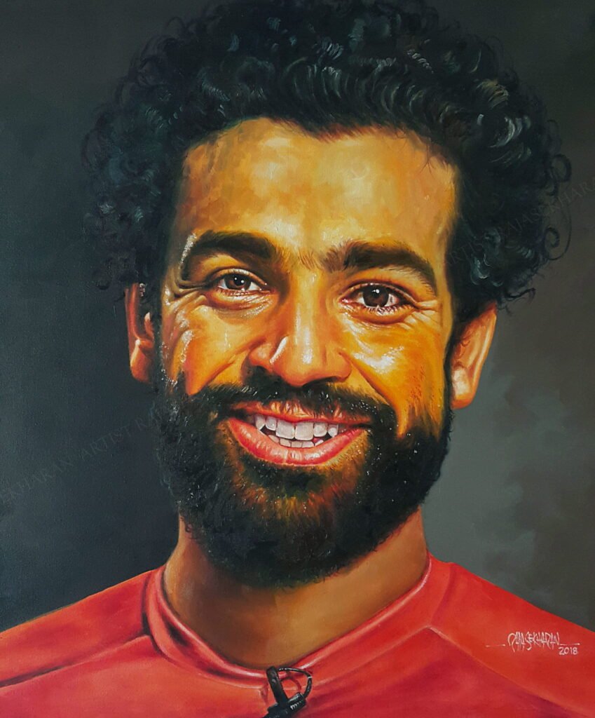 Mohamed Salah in national team colors