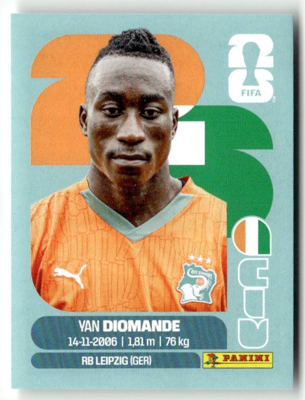 Yan Diomande in action for the Ivory Coast national football team.