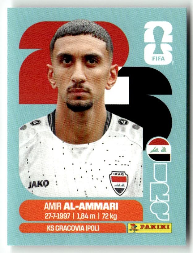 Amir Al-Ammari competing for possession in an international football match.