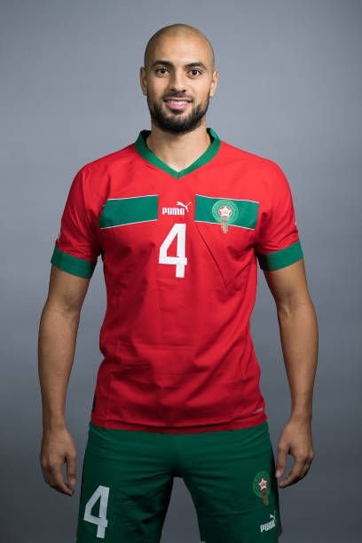Sofyan Amrabat controlling midfield for Morocco at World Cup 2026