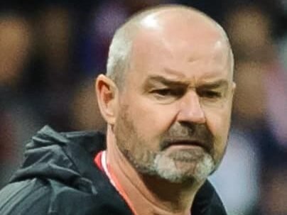 Steve Clarke giving instructions during a Scotland match