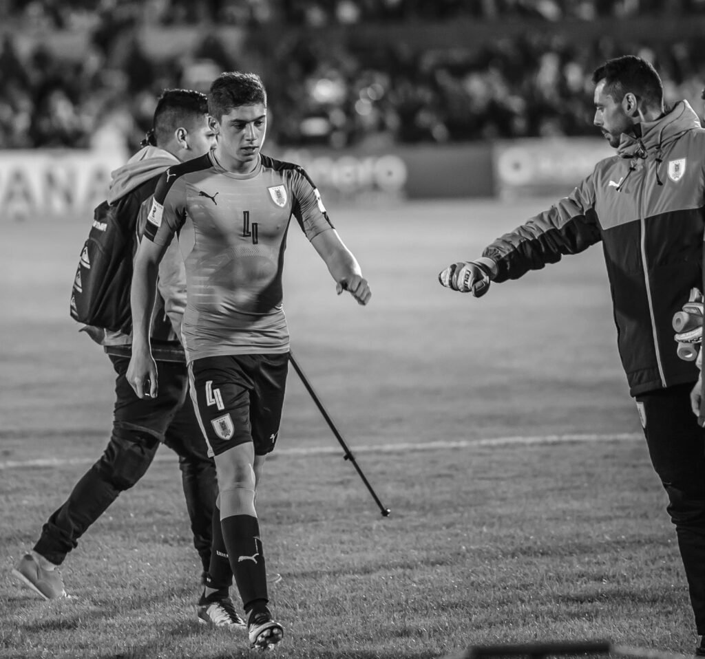 Federico Valverde before a match
