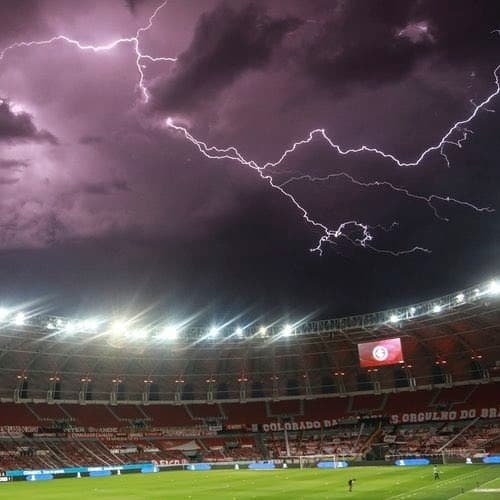 World Cup stadium facing severe weather conditions